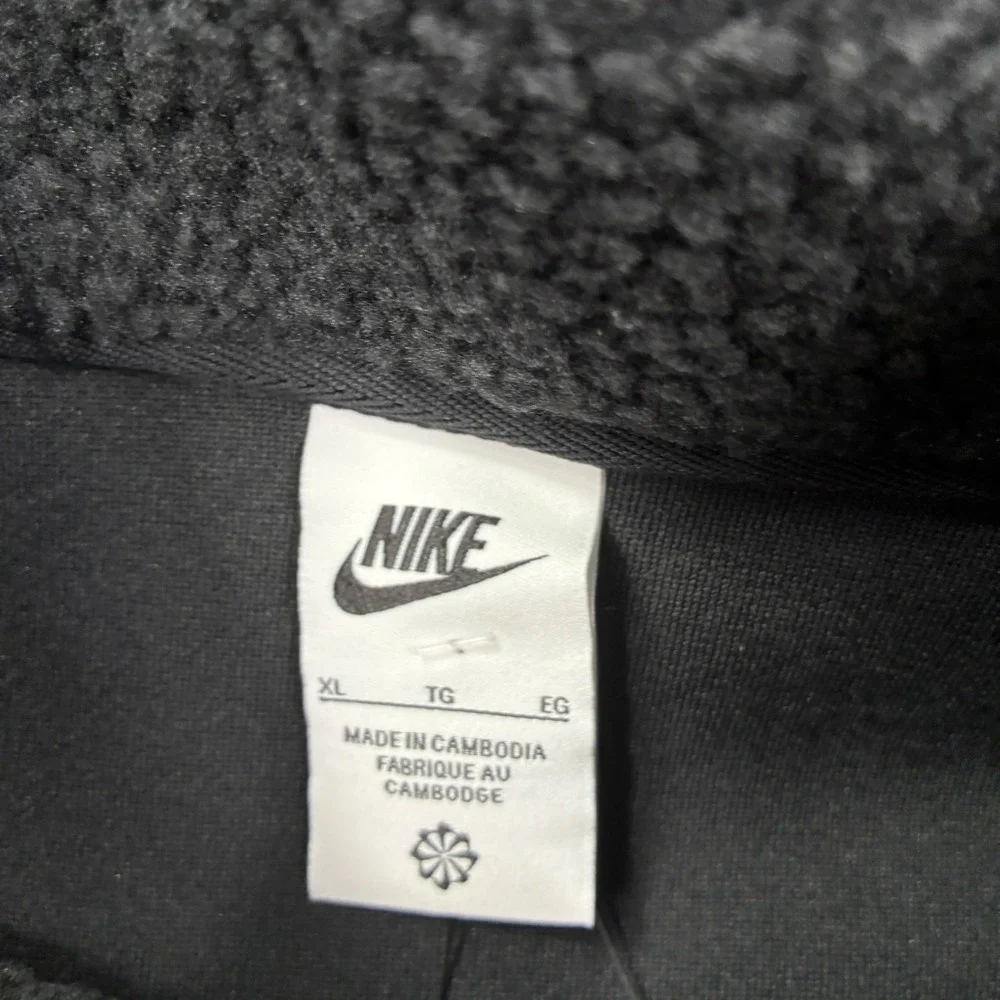 Nike Mens SPTCAS Black Fleece Full‎ Zip Jacket XL FB8386 010